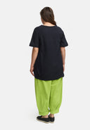 Langskjorte af hør i ballon silhuet 'Venti'