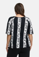 Κουτί μπλούζα από ελαφρύ ελαστικό βισκόζι 'Sovana'