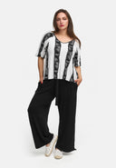 Κουτί μπλούζα από ελαφρύ ελαστικό βισκόζι 'Sovana'