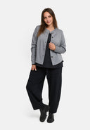 'Juline' Blouse Jacket – Denim with Stretch, Feminine & Modern