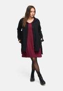 Blusa comprida casual em mistura de cânhamo e algodão 'Elure'