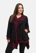 Casaco assimétrico com fecho 'Floréa'