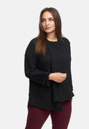 Casaco assimétrico com fecho 'Floréa'