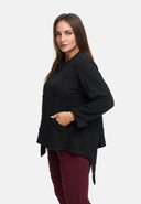 Casaco assimétrico com fecho 'Floréa'