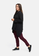 Túnica linha-A com gola-cowl 'Floréa'