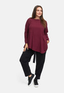 Calças com cinto de atar em mistura de cânhamo e algodão 'Elure'