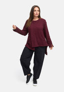 Casaco assimétrico com fecho 'Floréa'