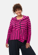 'Sienna' Casaco - Stretch de viscose, mistura de riscas
