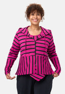'Sienna' Casaco - Stretch de viscose, mistura de riscas