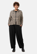 'Sienna' Casaco - Stretch de viscose, mistura de riscas