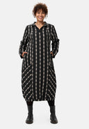 'Karena' dress - cotton stretch, striped look
