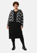 'Vera' Vestido - Preto intenso & estrutura discreta