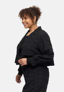 Casaco-blusa "Norina" – mistura de viscose, curto