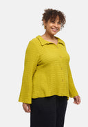 Blusa "Marella" – mistura de algodão, tecido estruturado