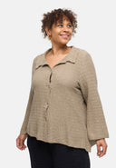 Blusa "Marella" – mistura de algodão, tecido estruturado