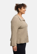 Blusa "Marella" – mistura de algodão, tecido estruturado