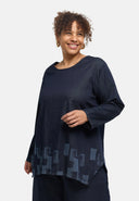 Túnica "Nila" – Dark Denim, Impressão a Laser