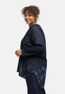 Túnica "Nila" – Dark Denim, Impressão a Laser