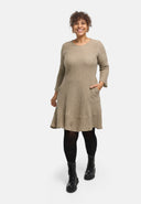 Vestido "Marella" – mistura de algodão, linha A