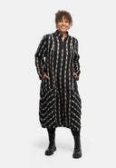 'Karena' Vestido - Cotton-Stretch, look de rayas