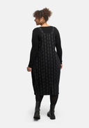 Vestido con peto "Verona" – mezcla de algodón, midi