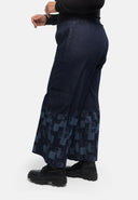 Calças "Nila" – Denim Escuro, Corte Balão