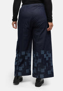 Calças "Nila" – Denim Escuro, Corte Balão