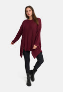 'Cotona' Camisola de Malha Assimétrica em Linha A – casual & confortável