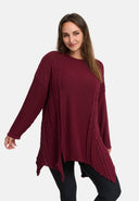 'Cotona' Camisola de Malha Assimétrica em Linha A – casual & confortável