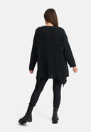 'Cotona' Camisola de Malha Assimétrica em Linha A – casual & confortável