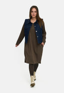 'Amira' gilet – denim scuro, casual & con elasticità