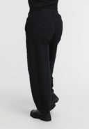 'Floréa' Pants – wide cut, textured & with stretch