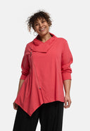 Casaco 'Valeria' – leve, assimétrico e moderno