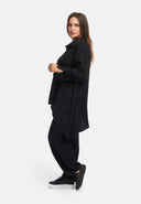 Blusa-túnica, linha A, assimétrica 'Noira'