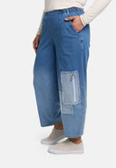 Spodnie 'Sky' – Premium-Dżins, Naszywka i Rozciągliwość