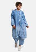 'Sky' Mantel – Premium Spijkerstof, Ombre-wassing & Rekbaar