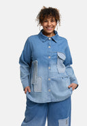 Blusa 'Sky' – Denim di alta qualità, Toppa e Elasticità