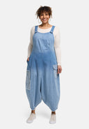 Ogrodniczki 'Sky' – Premiumowy dżins, ombre i detale z naszywkami