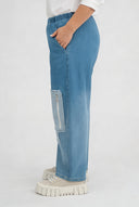 Calças 'Sky' – Denim Premium, Remendo & Elasticidade