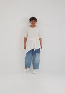 Tunika com Decote em V 'Crissa' – leve, casual e favorecedora